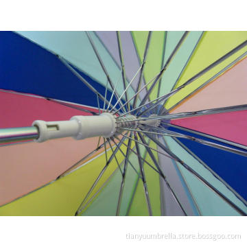 Custom Printed LOGO Long Handle Straight Umbrellas